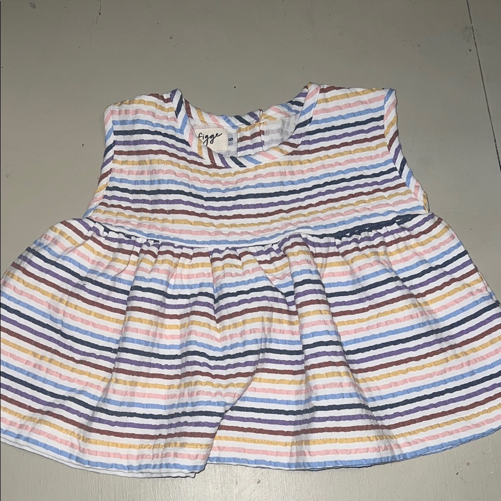Figge boutique brand kid size 6 striped top